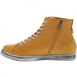 Andrea Conti Baskets montantes cuir Couleur Jaune moutarde -Andrea Conti Soldes 23068756 500 C